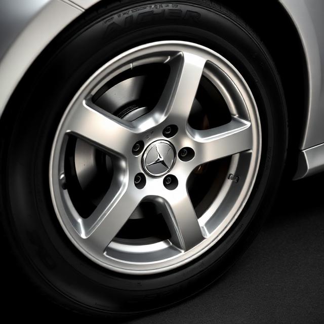 Mercedes rim after professional curb rash repair